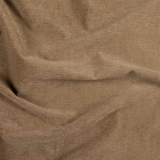 Light Brown Colour Textured Velvet Flock Easy Clean Sofa, Chair and Curtain Fabric