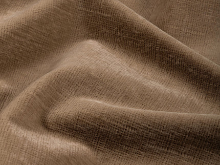 Light Brown Colour Textured Velvet Flock Easy Clean Sofa, Chair and Curtain Fabric