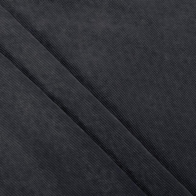 Dark Gray Colour Textued Velvet Flock Easy Clean Sofa, Chair and Curtain Fabric