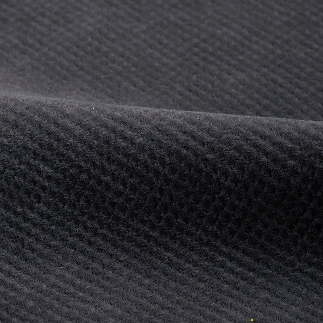 Dark Gray Colour Textued Velvet Flock Easy Clean Sofa, Chair and Curtain Fabric