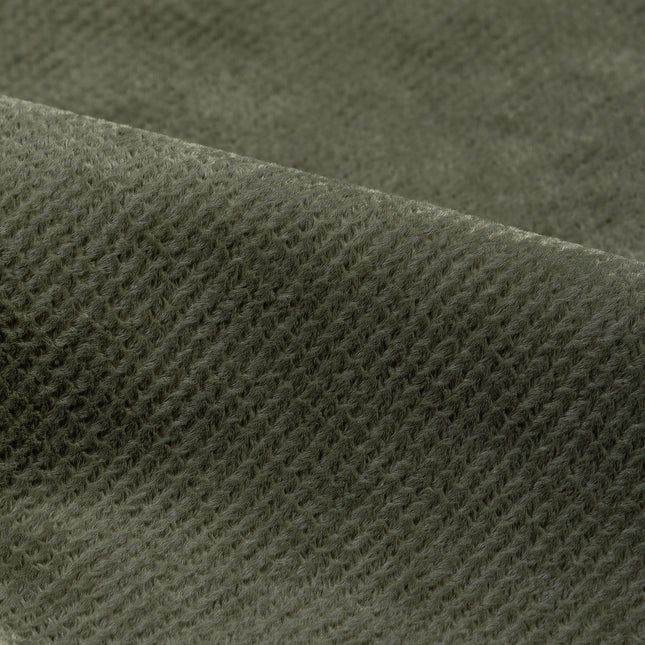 Olive Green Colour Textued Velvet Flock Easy Clean Sofa, Chair and Curtain Fabric