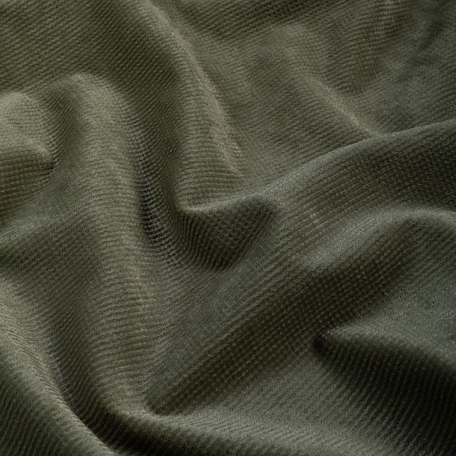 Olive Green Colour Textued Velvet Flock Easy Clean Sofa, Chair and Curtain Fabric