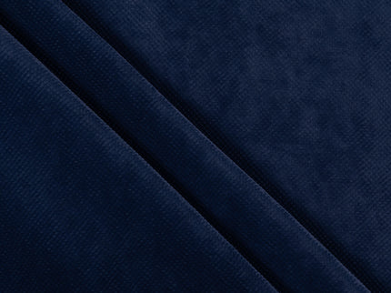 Royal Navy Blue Colour Textued Velvet Flock Easy Clean Sofa, Chair and Curtain Fabric