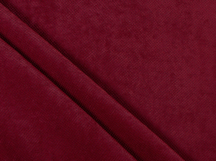 Dark Maroon Colour Textued Velvet Flock Easy Clean Sofa, Chair and Curtain Fabric