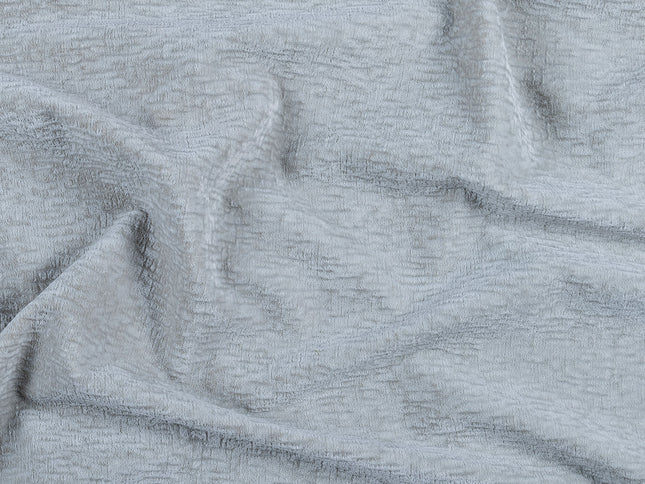 Light Grey Beige Colour Textured Velvet Flock Easy Clean Sofa, Chair and Curtain Fabric