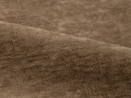 Brown Colour Textured Velvet Flock Easy Clean Sofa, Chair and Curtain Fabric