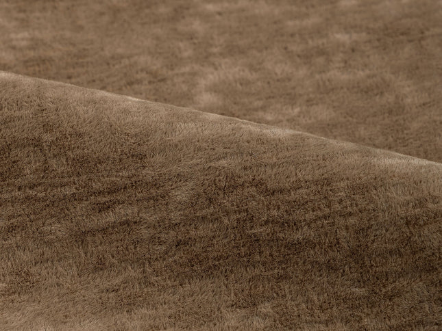 Brown Colour Textured Velvet Flock Easy Clean Sofa, Chair and Curtain Fabric