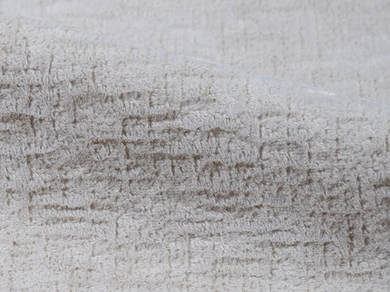 Light Cream Colour Textured Velvet Flock Easy Clean Sofa, Chair and Curtain Fabric