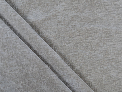 Light Beige Taupe Colour Textured Velvet Flock Easy Clean Sofa, Chair and Curtain Fabric