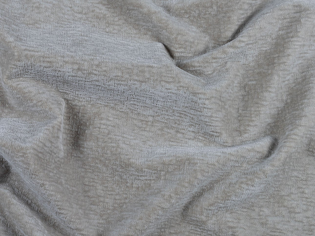 Light Beige Taupe Colour Textured Velvet Flock Easy Clean Sofa, Chair and Curtain Fabric