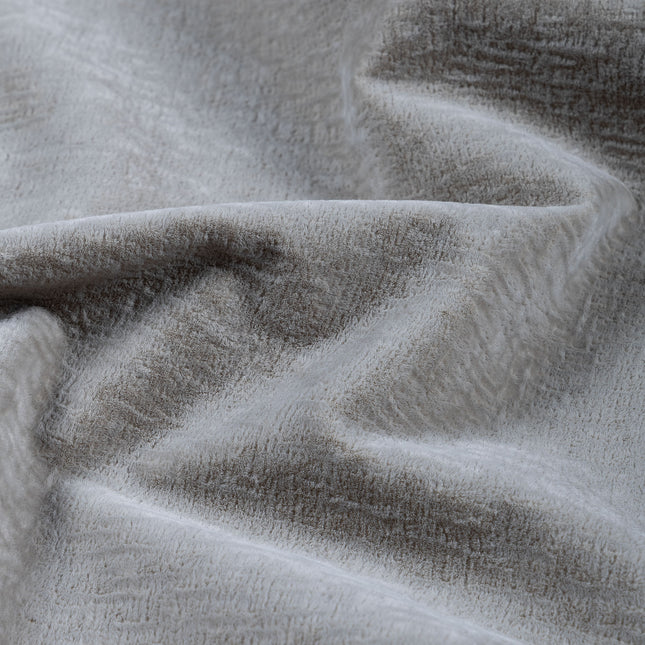 Light Beige Taupe Colour Textured Velvet Flock Easy Clean Sofa, Chair and Curtain Fabric