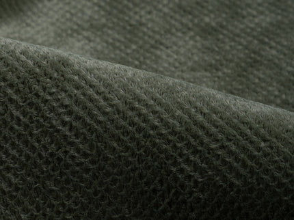 Olive Green Colour Textured Velvet Flock Easy Clean Sofa, Chair and Curtain Fabric