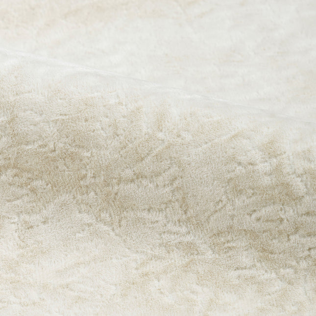 Light cream Colour Textured Velvet Flock Easy Clean Sofa, Chair and Curtain Fabric