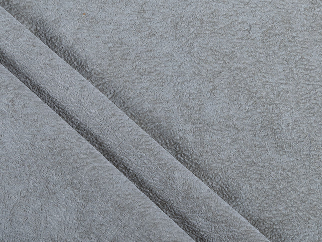 Greenish Beige Colour Textured Velvet Flock Easy Clean Sofa, Chair and Curtain Fabric