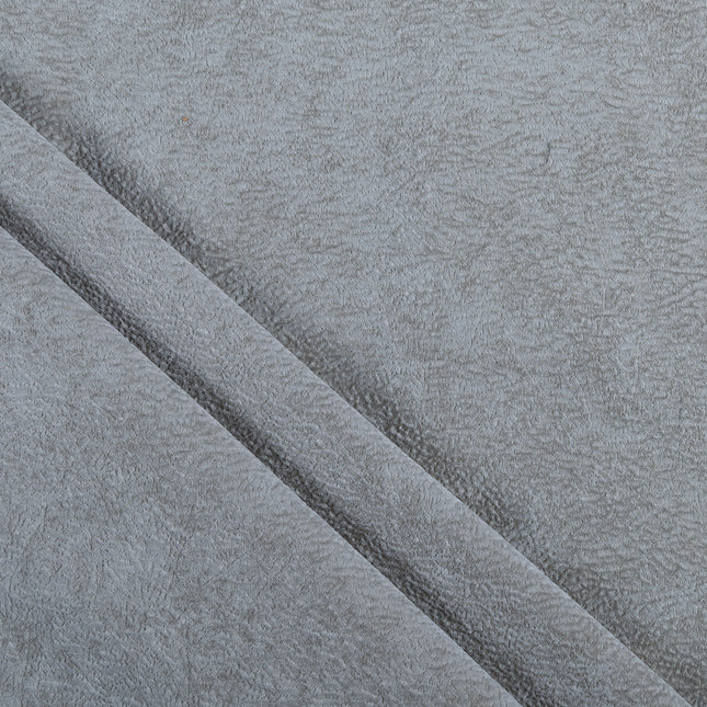 Greenish Beige Colour Textured Velvet Readymade Curtain