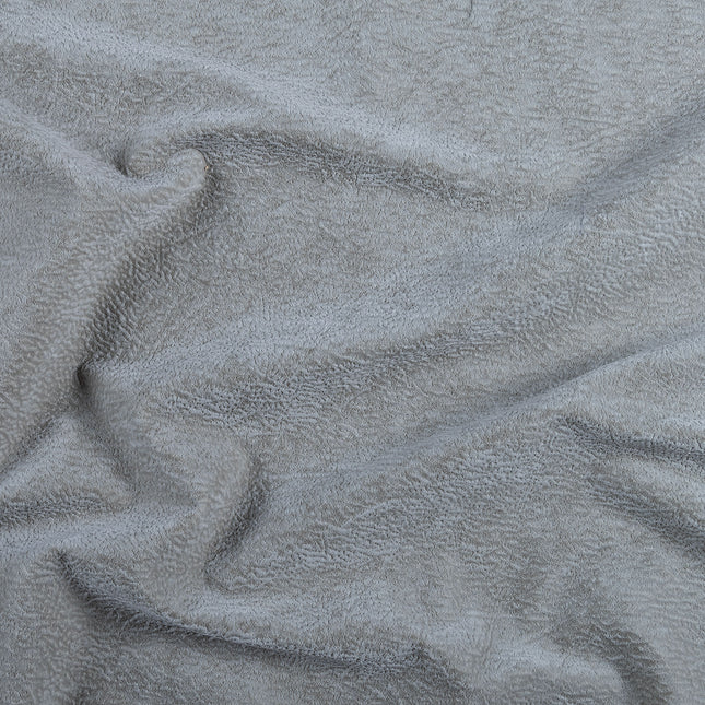 Greenish Beige Colour Textured Velvet Flock Easy Clean Sofa, Chair and Curtain Fabric