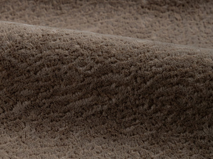 Brown Colour Textured Velvet Flock Easy Clean Sofa, Chair and Curtain Fabric