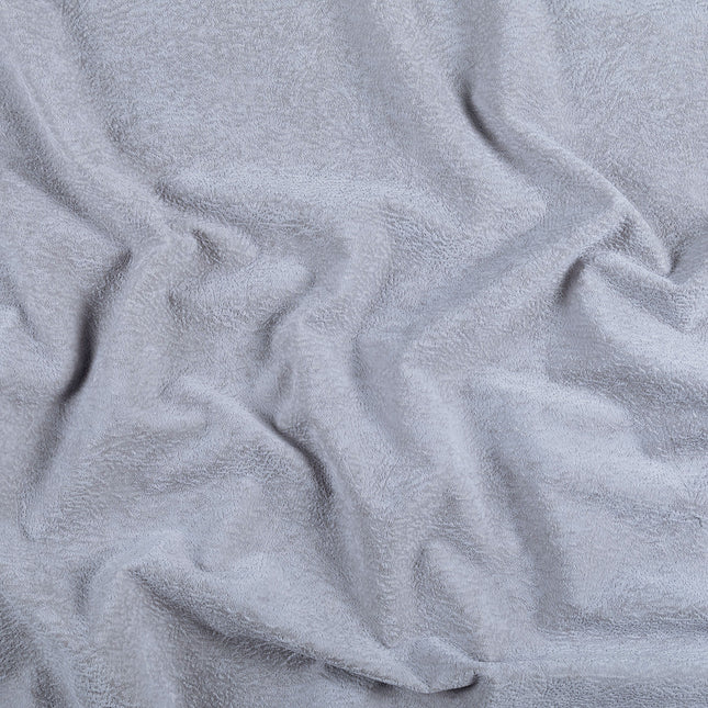 Silver Grey Colour Textured Velvet Flock Easy Clean Sofa, Chair and Curtain Fabric