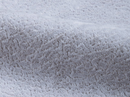 Silver Grey Colour Textured Velvet Flock Easy Clean Sofa, Chair and Curtain Fabric