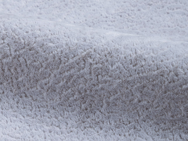 Silver Grey Colour Textured Velvet Flock Easy Clean Sofa, Chair and Curtain Fabric