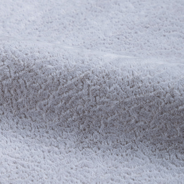 Silver Grey Colour Textured Velvet Flock Easy Clean Sofa, Chair and Curtain Fabric