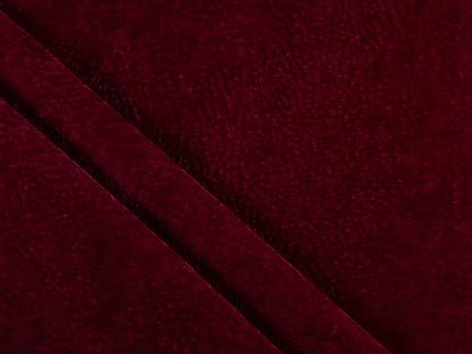 Maroon Colour Textured Velvet Readymade Curtain