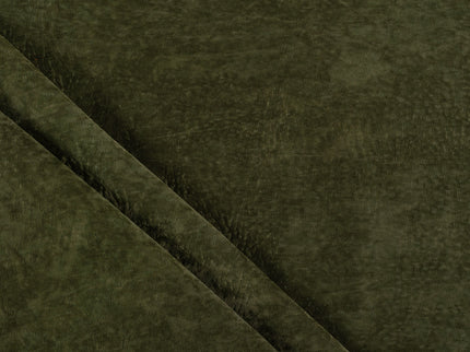 Olive Green Colour Textued Velvet Flock Easy Clean Sofa, Chair and Curtain Fabric
