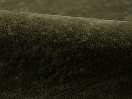 Olive Green Colour Textued Velvet Flock Easy Clean Sofa, Chair and Curtain Fabric