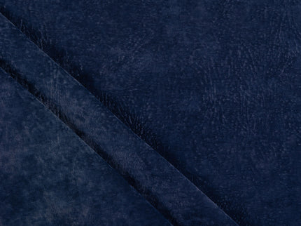 Royal Navy Blue Colour Textued Velvet Flock Easy Clean Sofa, Chair and Curtain Fabric