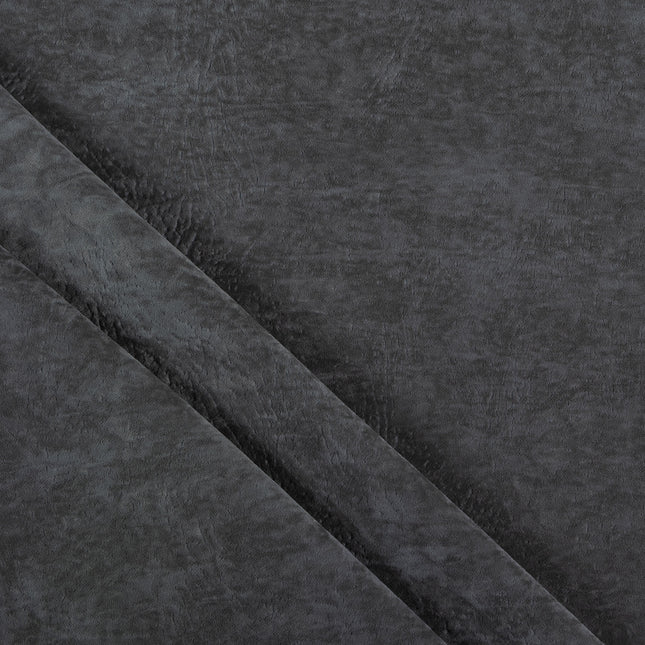 Dark Ash Brown Colour Textured Velvet Readymade Curtain