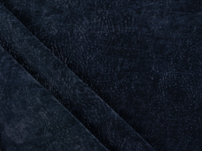 Charcoal Black Colour Textued Velvet Flock Easy Clean Sofa, Chair and Curtain Fabric