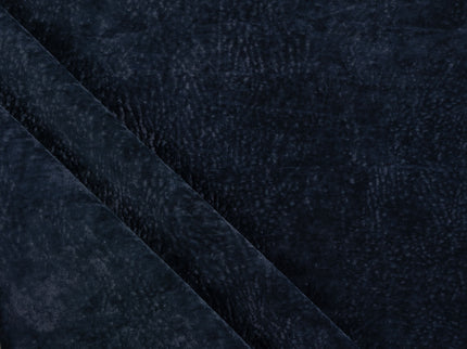 Charcoal Black Colour Textured Velvet Flock Readymade Curtain