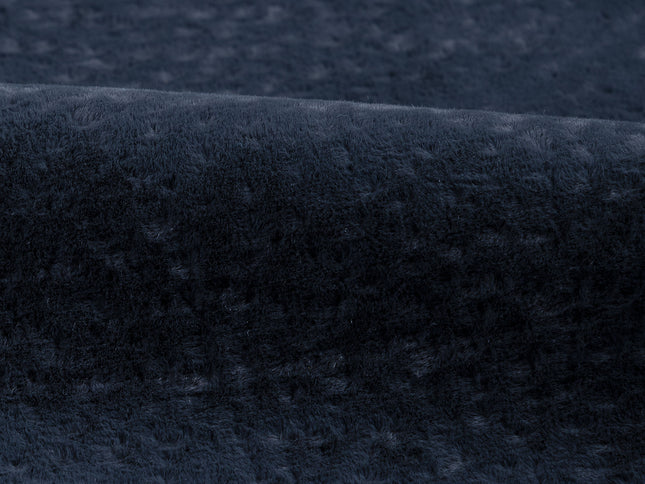 Charcoal Black Colour Textued Velvet Flock Easy Clean Sofa, Chair and Curtain Fabric