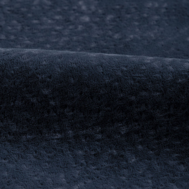 Charcoal Black Colour Textued Velvet Flock Easy Clean Sofa, Chair and Curtain Fabric