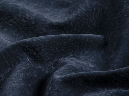 Charcoal Black Colour Textued Velvet Flock Easy Clean Sofa, Chair and Curtain Fabric