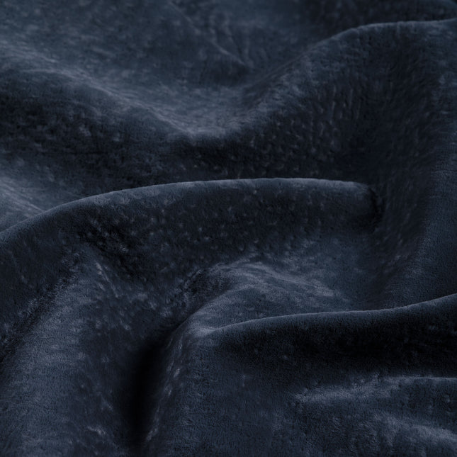 Charcoal Black Colour Textued Velvet Flock Easy Clean Sofa, Chair and Curtain Fabric