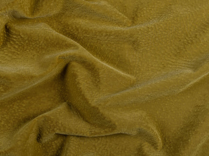 Dark Yellow Colour Textued Velvet Flock Easy Clean Sofa, Chair and Curtain Fabric