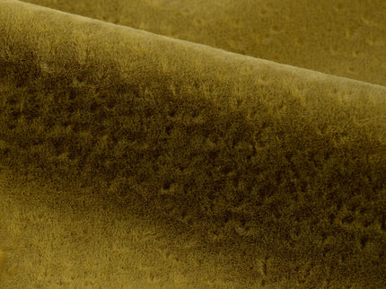 Dark Yellow Colour Textued Velvet Flock Easy Clean Sofa, Chair and Curtain Fabric