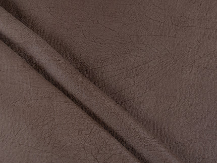 Mocha Brown Colour Leather like Textured Suede Sofa and Chair Fabric