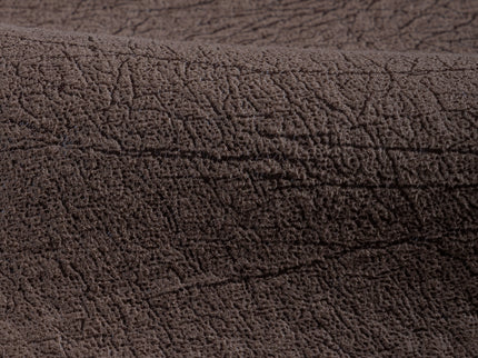 Mocha Brown Colour Leather like Textured Suede Sofa and Chair Fabric