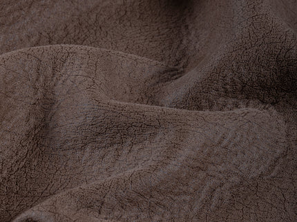 Mocha Brown Colour Leather like Textured Suede Sofa and Chair Fabric
