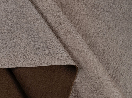 Wood Brown Colour Leather like Textured Suede Sofa and Chair Fabric