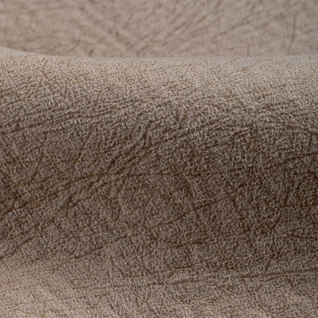 Wood Brown Colour Leather like Textured Suede Sofa and Chair Fabric