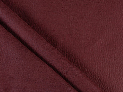 Burgundy Colour Leather like Textured Suede Sofa and Chair Fabric