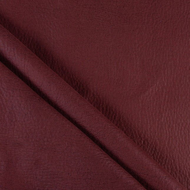 Burgundy Colour Leather like Textured Suede Sofa and Chair Fabric