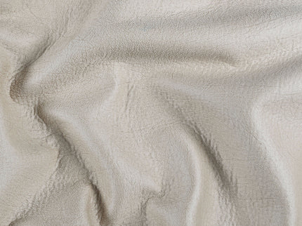 Pale Grey Beige Colour Leather like Textured Suede Sofa and Chair Fabric