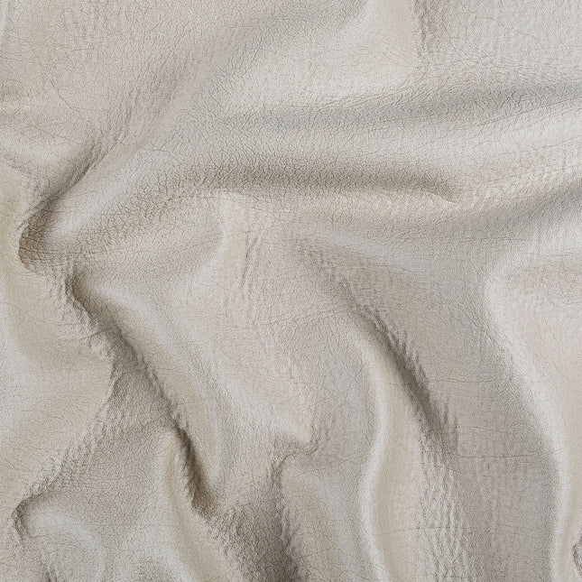 Pale Grey Beige Colour Leather like Textured Suede Sofa and Chair Fabric