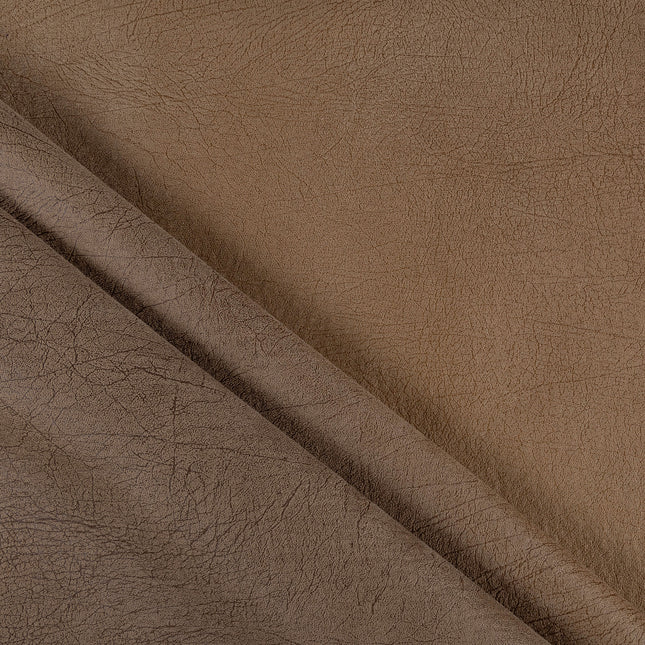 Brown Colour Leather like Textured Suede Sofa and Chair Fabric