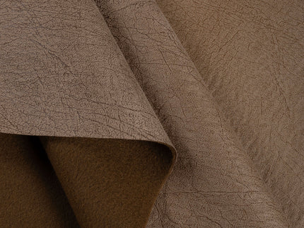 Brown Colour Leather like Textured Suede Sofa and Chair Fabric