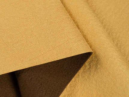 Mustard Yellow Colour Leather like Textured Suede Sofa and Chair Fabric